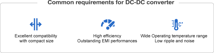 Common requirements for DC-DC converter