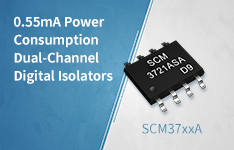 0.55mA Power Consumption Dual-Channel Digital Isolators——SCM37xxA