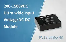 200-1500VDC Ultra-wide Input Voltage DC/DC Module—PV15-29BxxR3 Series