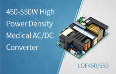 450-550W High Power Density Medical AC DC Converter LOF Series