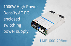 1000W High Power Density AC DC enclosed switching power supply LMF1000-20B Series