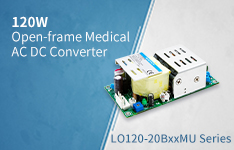 120W Open-frame Medical AC DC Converter LO120-20BxxMU Series