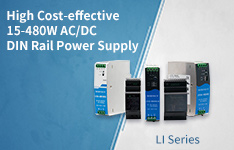 Reliability & Applicability: AC/DC DIN Rail Power Supply with High Performance - 15-480W LI Series