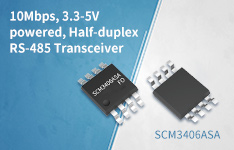 10Mbps, 3.3-5V powered, Half-duplex RS-485 Transceiver --- SCM3406ASA