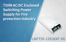 750W AC/DC Enclosed Switching Power Supply for Fire protection industry --- LMF750-12B36XF-XX Series
