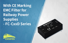 With CE Marking, EMC Filter for Railway Power Supplies - FC-CxxD Series