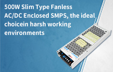 500W Slim Type Fanless AC/DC Enclosed SMPS, the ideal choice in harsh working environments – LMF500-23BxxUH