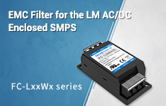 EMC Filter for the LM AC/DC Enclosed SMPS - FC-LxxWx Series