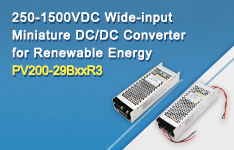 250-1500VDC Wide-input Miniature DC/DC Converter for Renewable Energy - PV200-29BxxR3