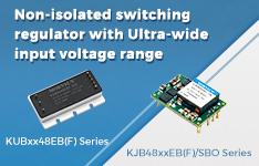 Non-isolated switching regulator with Ultra-wide input voltage range- KUBxx48EB(F), KJB48xxEB(F)/SBO Series