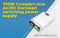 750W Compact-size AC/DC Enclosed switching power supply - LMF750-20Bxx Series