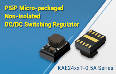 PSiP Micro-packaged Non-Isolated DC/DC Switching Regulator - KAE24xxT-0.5A Series
