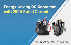 Energy-saving DC Contactor with 200A Rated Current - KMJ200-xx-xxM(P) Series