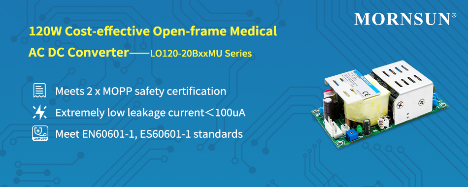 MORNSUN 120W Open-frame Medical AC DC Converter LO120-20BxxMU.jpg