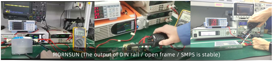 The output of MORNSUN DIN rail / open frame / SMPS is all stable.jpg