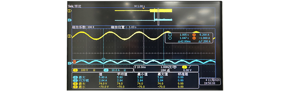 Figure 2. Steady-state current waveform of relay contact.jpg