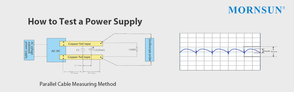 Parallel cable measuring method for power supply