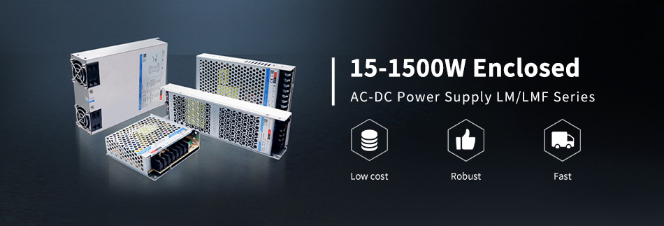 MORNSUN 15-1500W enclosed switched-mode power supplies