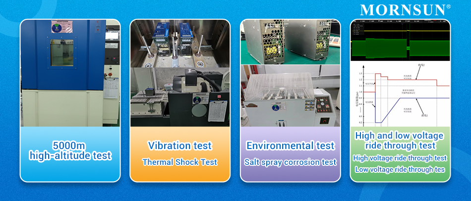 Mornsun high-reliability DIN rail power supply has been verified with extreme environmental testing