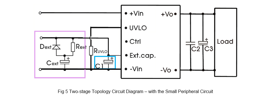 two stage topology circuit diagram-with small peripheral circuit
