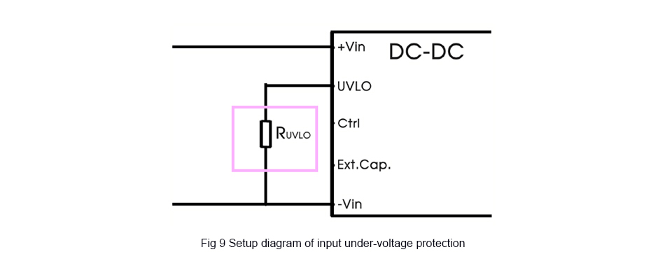 setup diagram of input under voltage protection