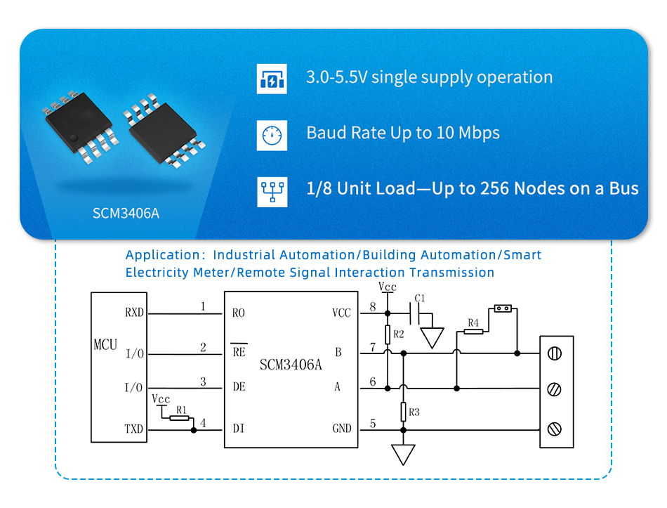 MORNSUN RS485 transceiver-SCM3406A