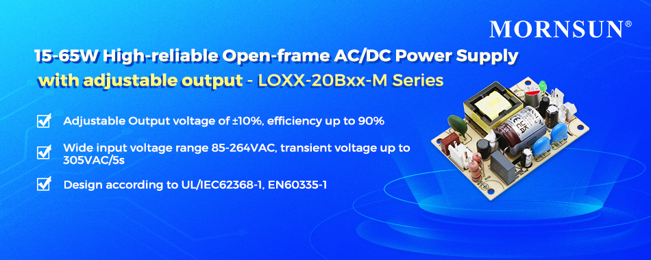 15-65W High-reliable Open-frame AC/DC Power Supply with adjustable output - LOXX-20Bxx-M Series.jpg