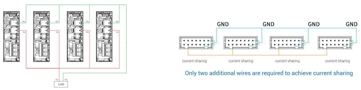 Fig.5 Only two additional wires are required to achieve current sharing