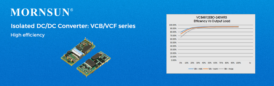 MORNSUN Isolated High-efficiency DC/DC Converter: VCB/VCF series 