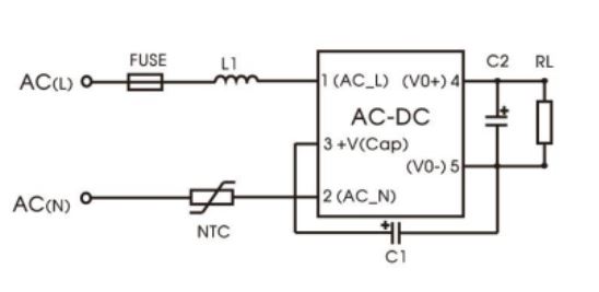 1W/3W Ultra-light Compact Size Non-isolated AC/DC converter --LSxx-K3BxxSS Series