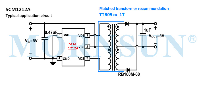 Application of Fixed Input Push-pull Control Chip SCM1212A