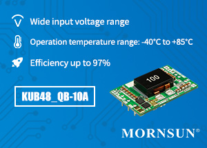 16-75V Input Non-isolated DC/DC Converter with Open Frame Package- KUB48-QB-10A Series