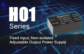 Fixed input, Non-isolated Adjustable Output Power Supply HO1 series 