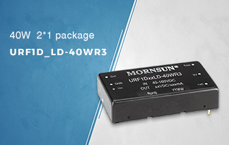 MORNSUN Expands Rail R3 DC/DC converters up to 40W in 2*1 package