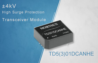±4kV High Surge Protection Isolated CAN Transceiver Module TD5(3)01DCANHE Series