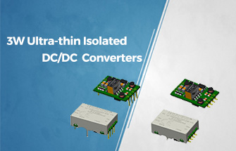 3W Ultra-thin Isolated Regulated Output DC/DC Converters  - URB/VRB-J(M)D/T-3W Series