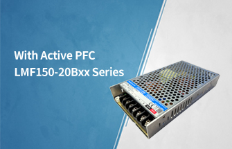 150 Watt Enclosed Switching Power Supply with Active PFC- LMF150-20Bxx Series