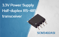 3.3V Voltage Supply, Up to 12Mbps Transmission Speeds, Half-Duplex RS-485 Transceiver  - SCM3402ASI
