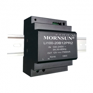 MORNSUN_AC/DC-DIN Rail Power Supply_Plastic case (15-150W)_LI100-20BxxPR2