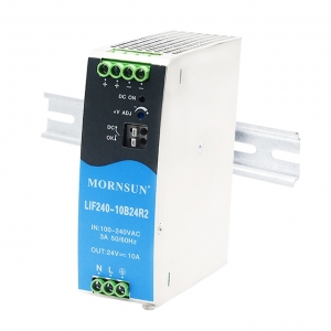 MORNSUN_AC/DC-Enclosed SMPS_Metal DIN Rail LIF (120-480W)_LIF240-10BxxR2