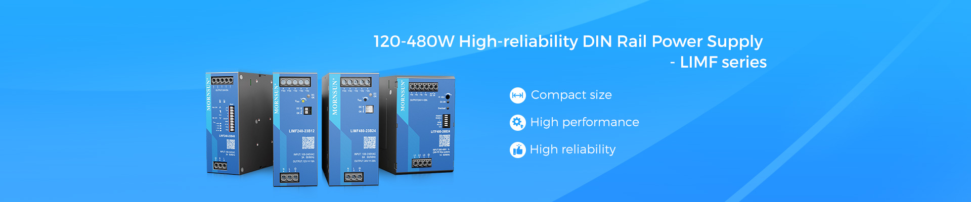 240-480W High-reliability DIN Rail Power Supply——LIMF series