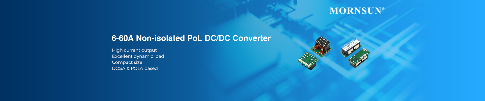 6-60A Non-isolated PoL DC/DC Converter